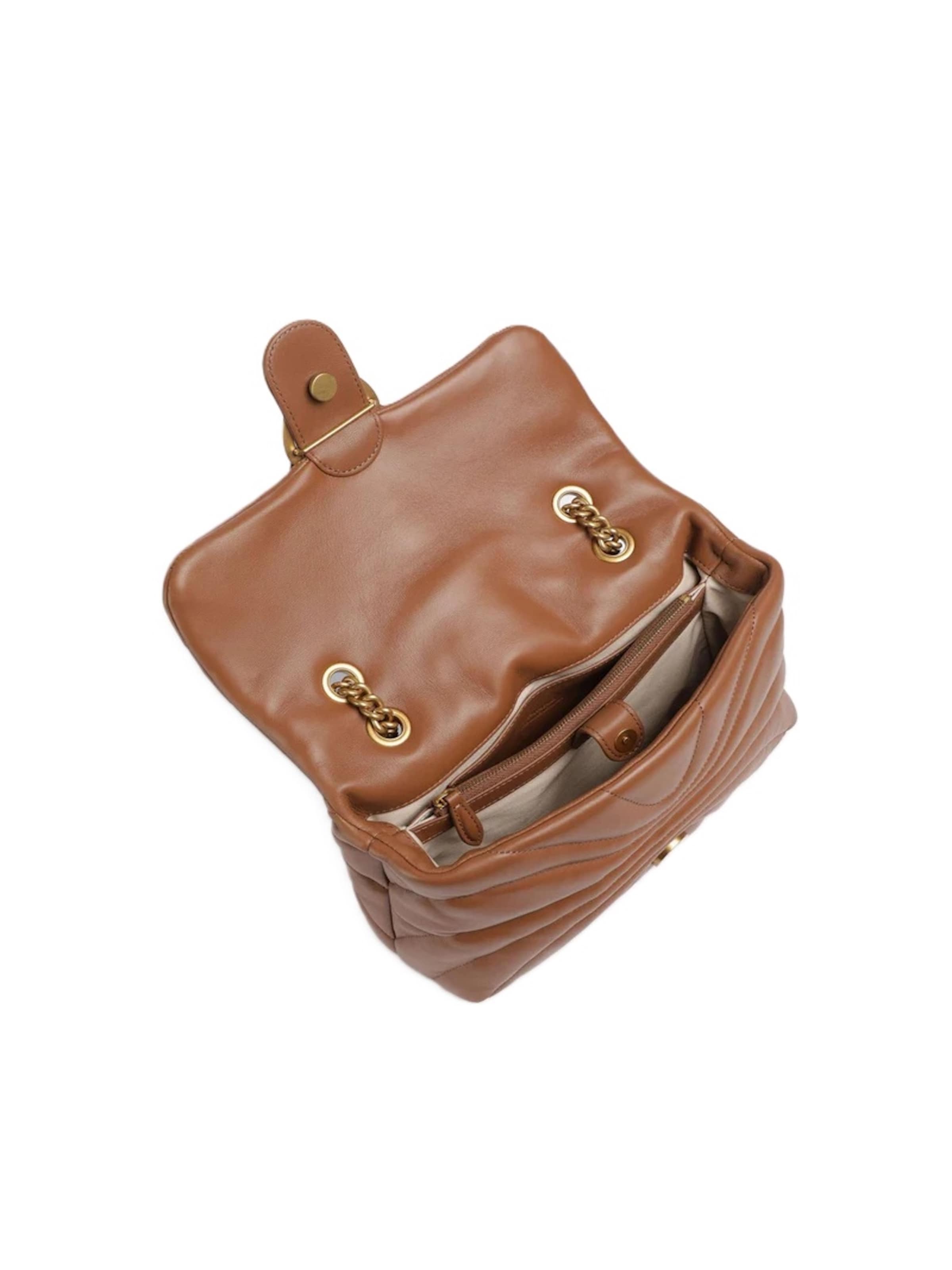 Borsa a spalla '100038 A1EX' di PINKO in marrone