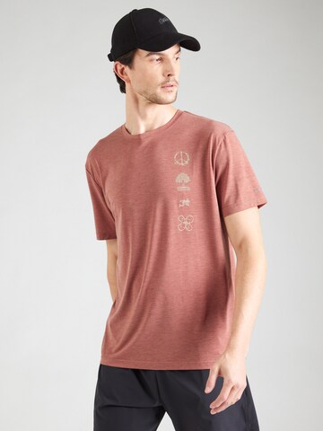 Maglia funzionale 'COASTAL' di QUIKSILVER in marrone: frontale