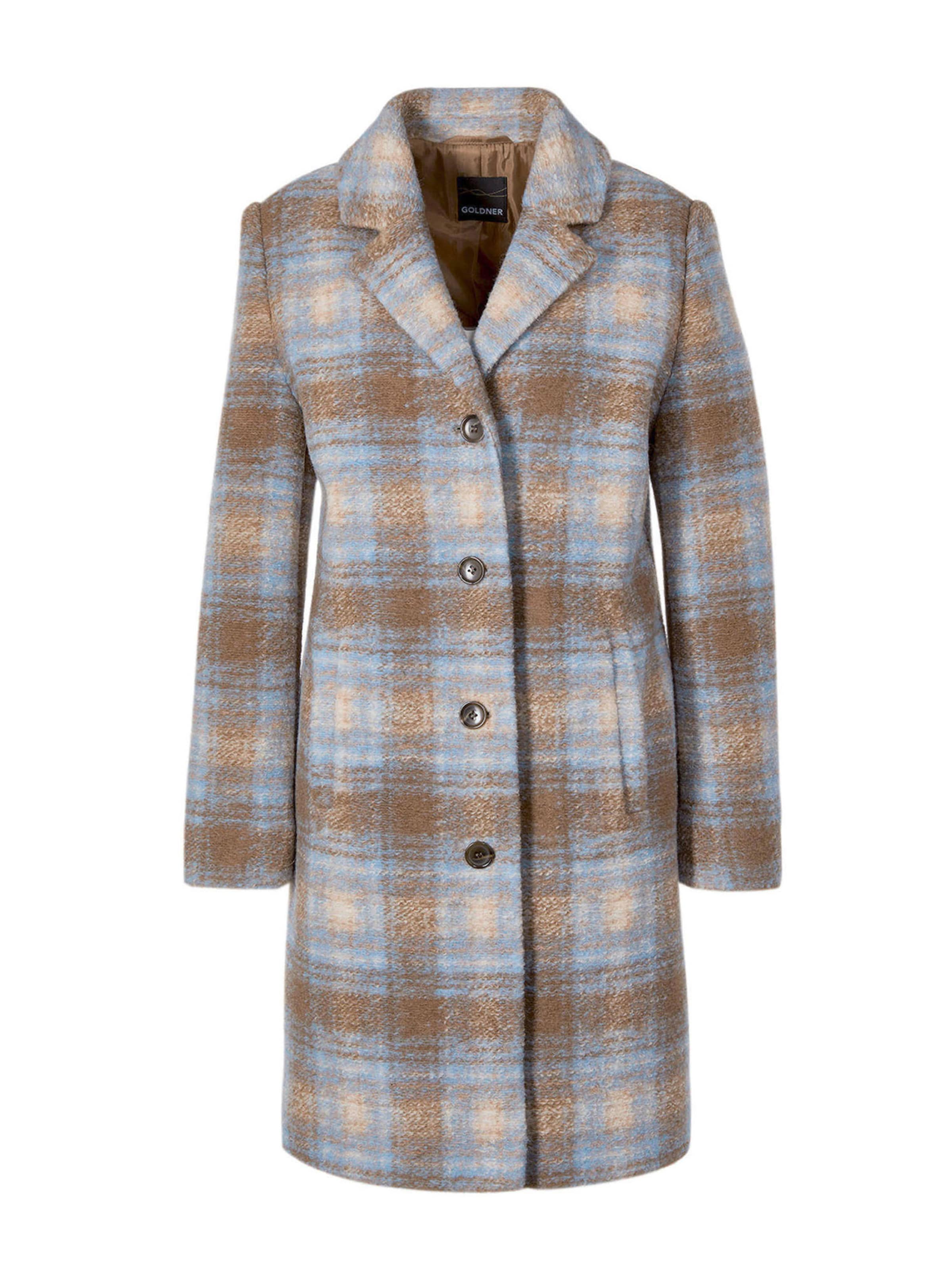 Manteau mi-saison Goldner en beige : devant