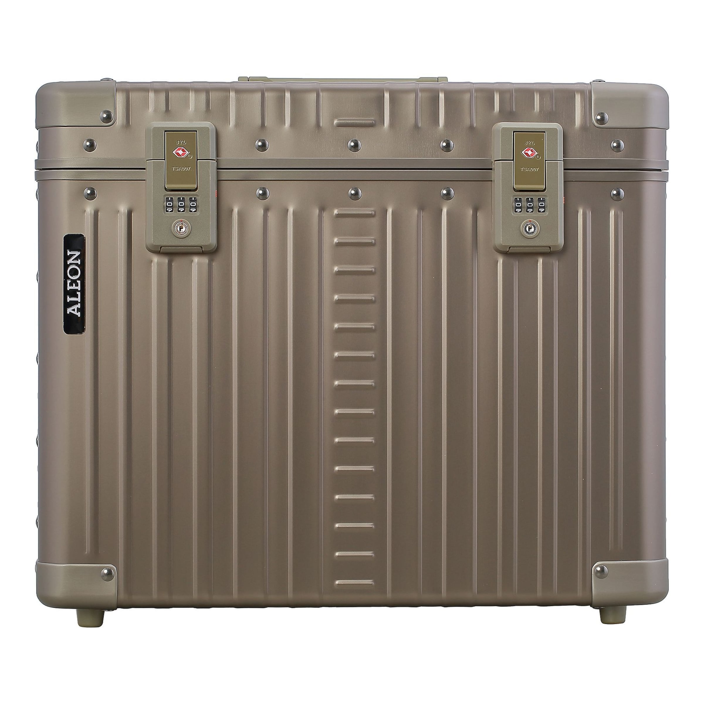 Aleon Toiletry Bag in Bronze: front