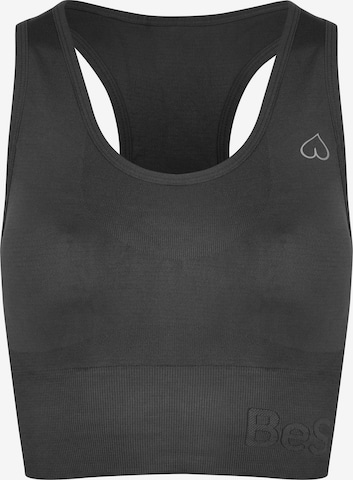 BeShaped Sports bra 'Body Boost' in Grey: front