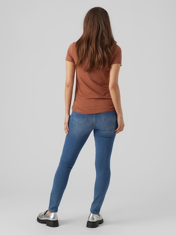 MAMALICIOUS Slimfit Jeggings 'Jacks' in Blauw