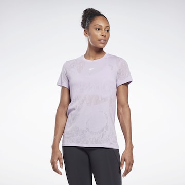 Reebok Funkční tričko – fialová: přední strana