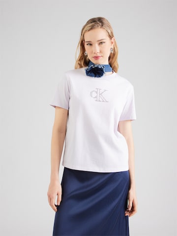 T-shirt 'CLASSIC SEASONAL' Calvin Klein Jeans en violet : devant