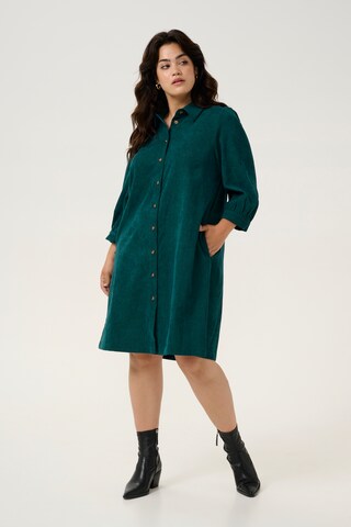 KAFFE CURVE Shirt dress 'Verana ' in Green