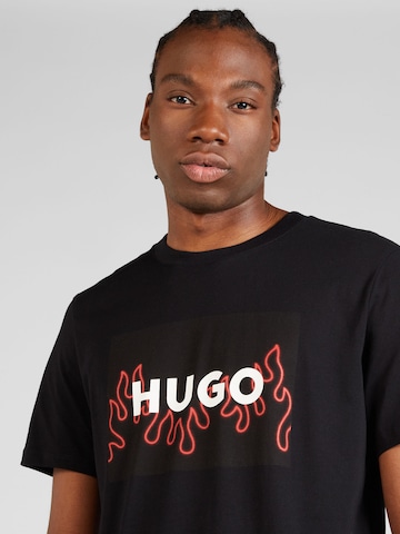 Tricou 'Dulive' de la HUGO Red pe negru