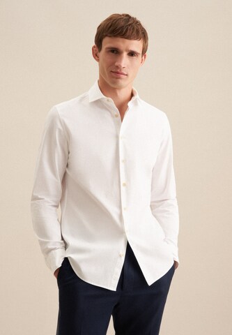 SEIDENSTICKER Slim fit Overhemd in Wit: voorkant