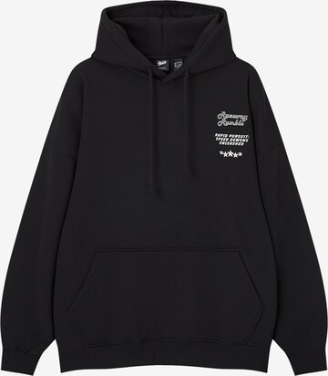 Pull&Bear Sweatshirt in Schwarz: predná strana