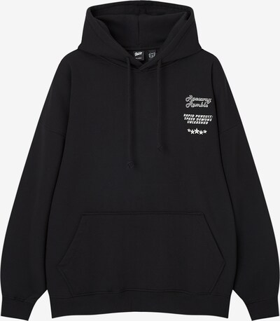 Pull&Bear Sweatshirt in schwarz / weiß, Produktansicht