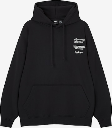 Pull&Bear Sweatshirt in Schwarz: predná strana