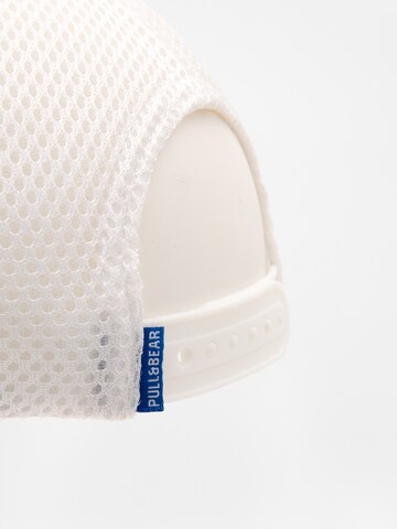 Casquette Pull&Bear en blanc