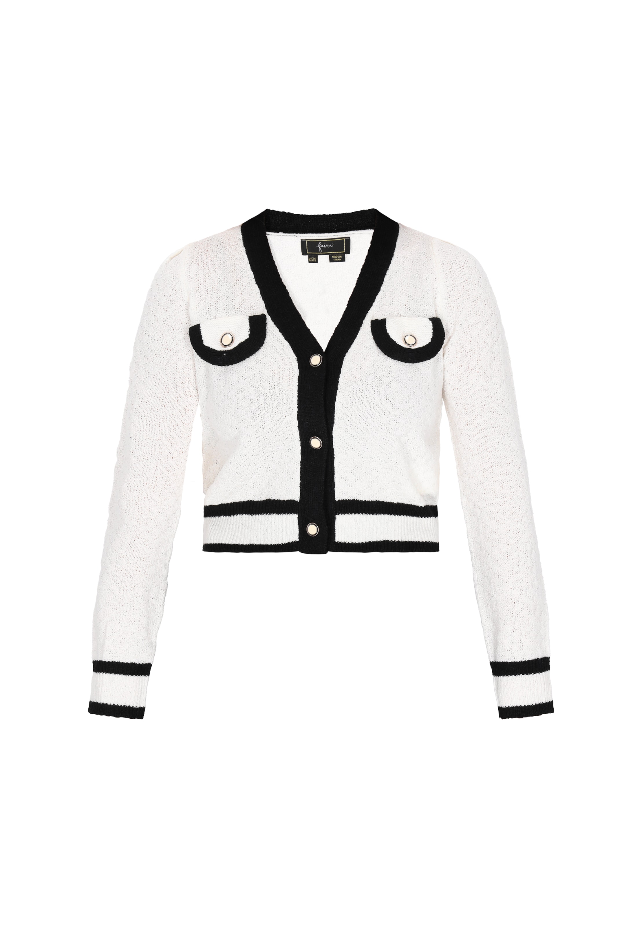 faina Вязаная кофта в Белый: спереди