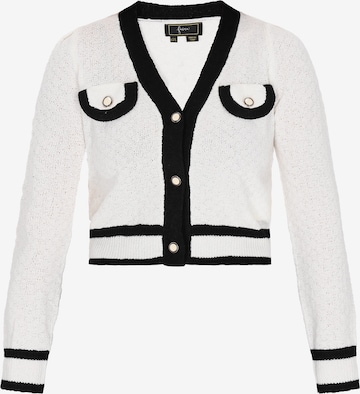 faina Strickjacke in Weiß: Vorderseite