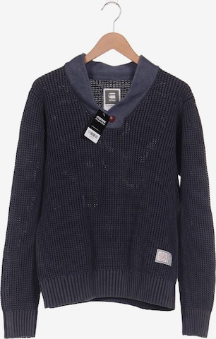 G-Star RAW Sweater & Cardigan in XL in Blue: front