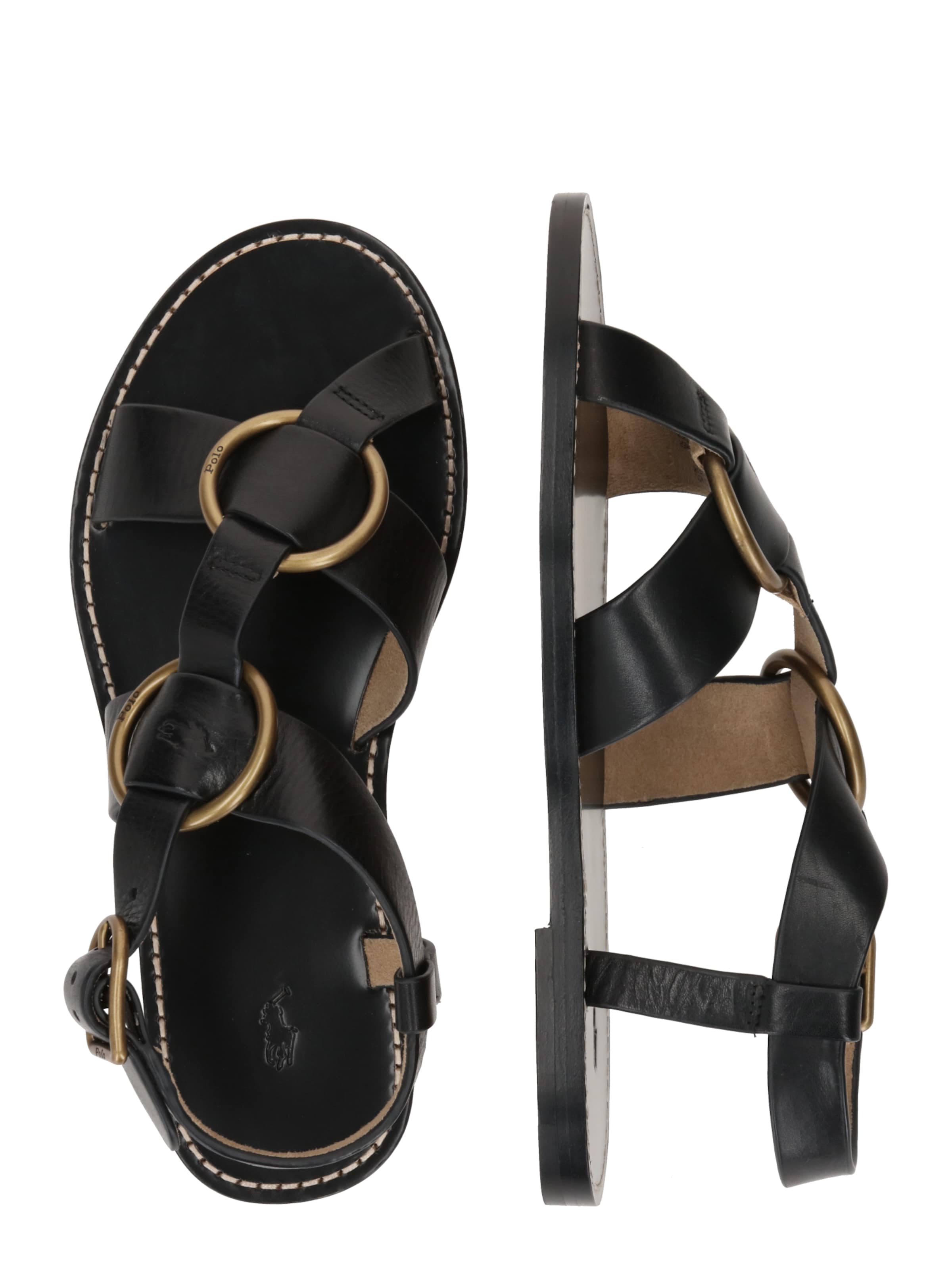 melns Polo Ralph Lauren Sandales