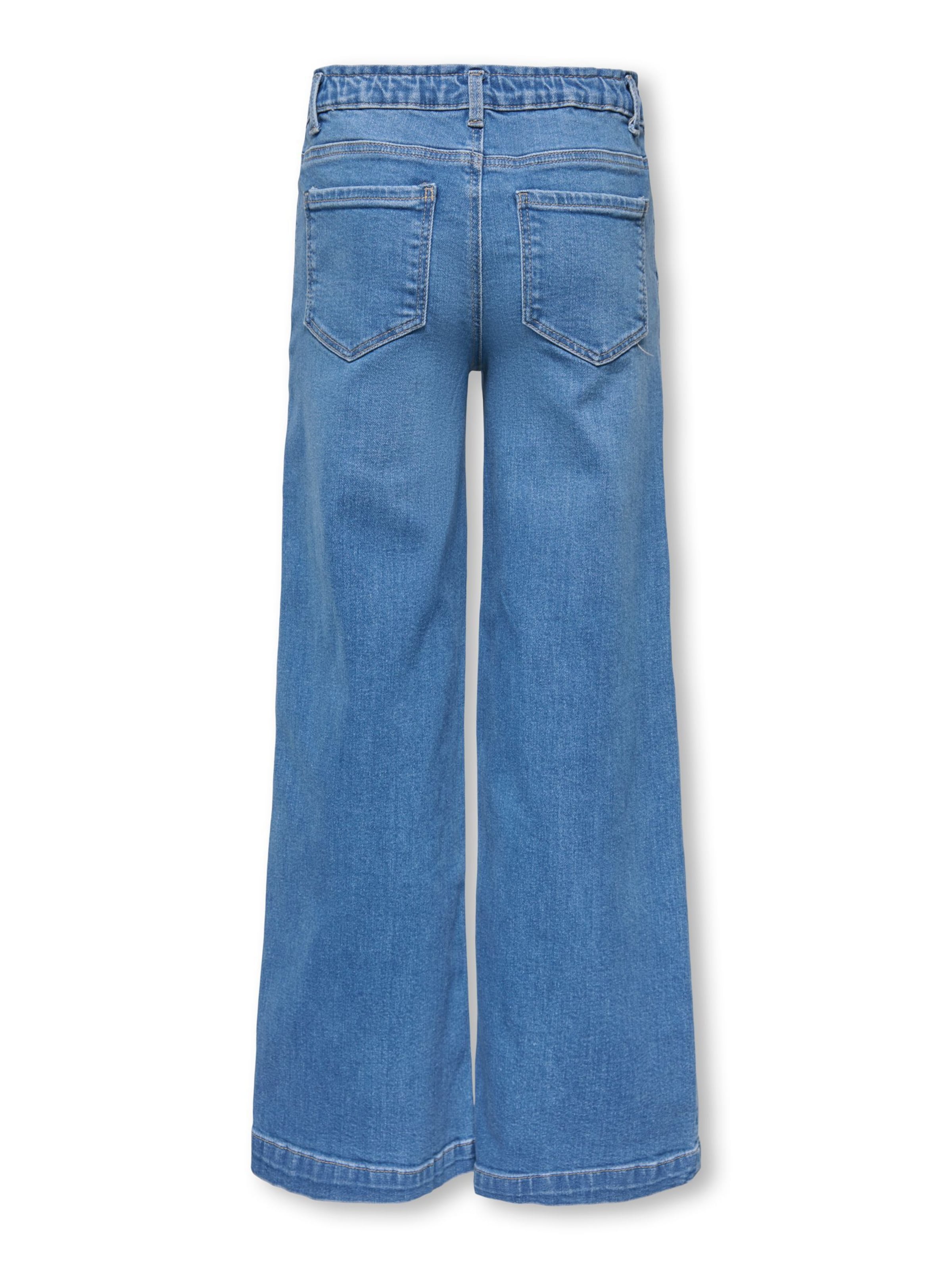 ONLY GIRLS Wide Leg Jeans 'KOGNew' i blå