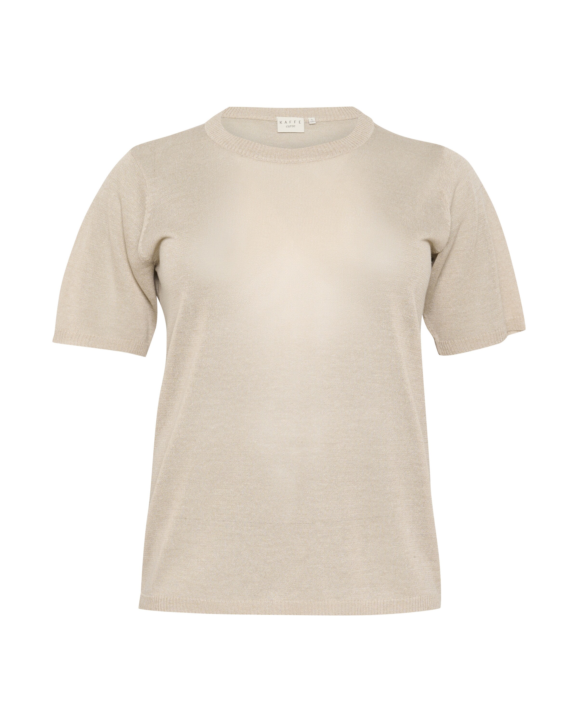 KAFFE CURVE Sweater 'KCLinna' in Beige: front