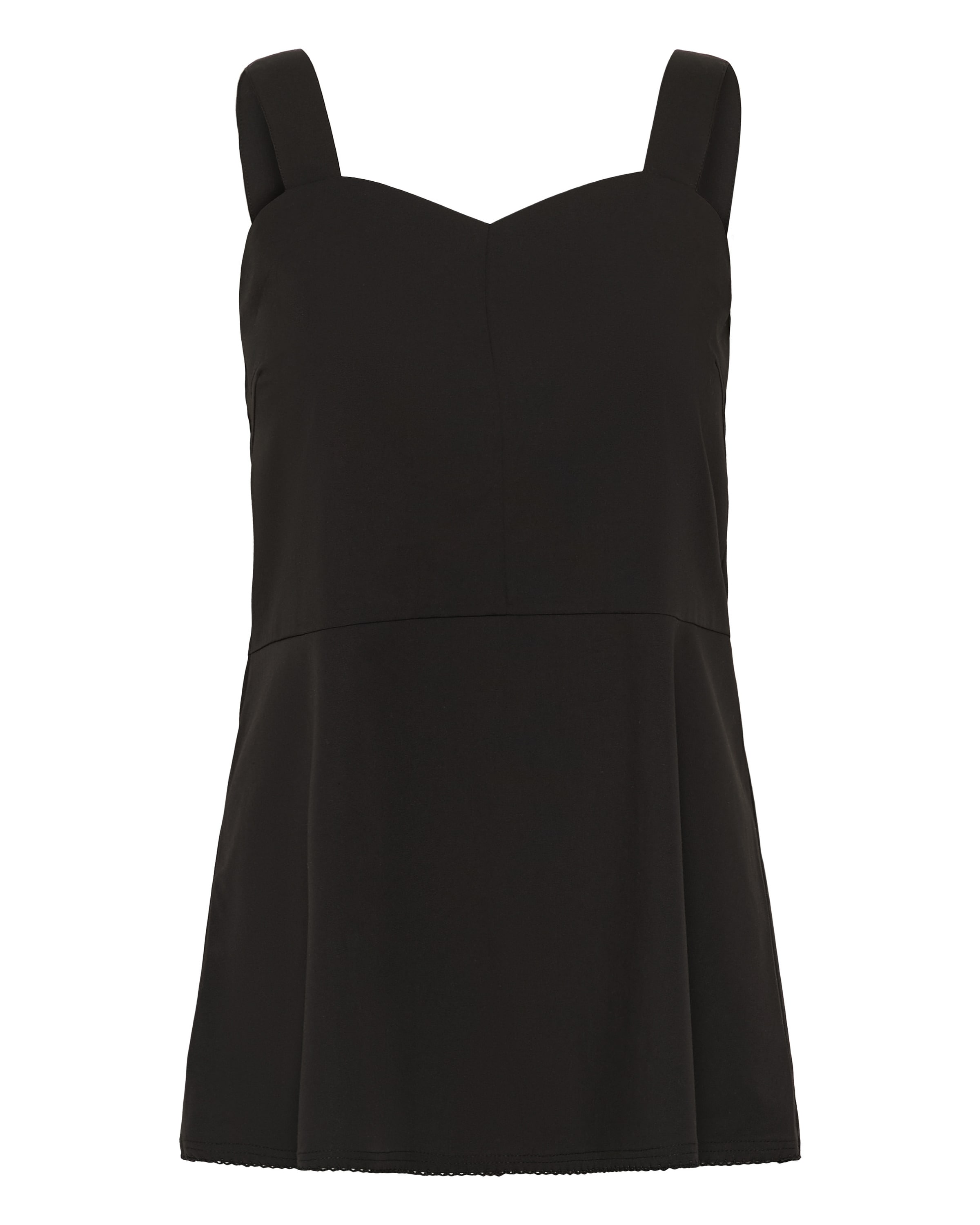 SOAKED IN LUXURY Top 'Noelle' in Zwart: voorkant