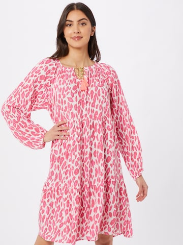 Zwillingsherz Shirt Dress in Pink: front