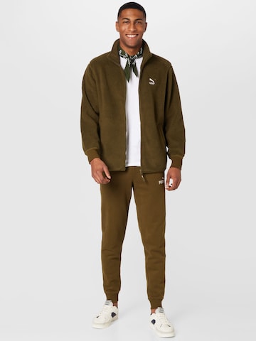 Veste en polaire 'Classics Sherpa' PUMA en vert