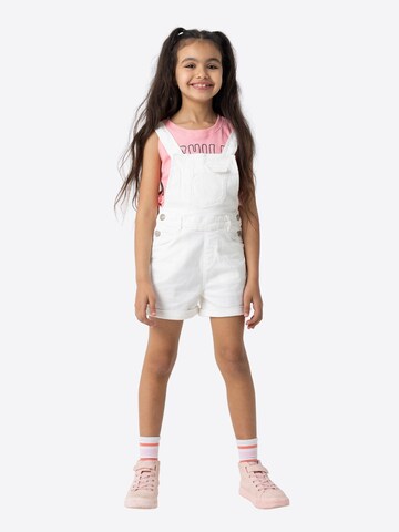 Solang Dungarees in White: front