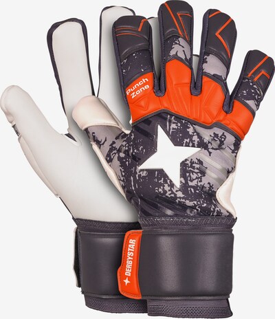 DERBYSTAR Athletic Gloves 'Mamba' in Grey / Orange / White, Item view