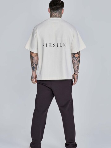SikSilk Loosefit Sporthose 'Essentials Poly Track Pants' in Braun