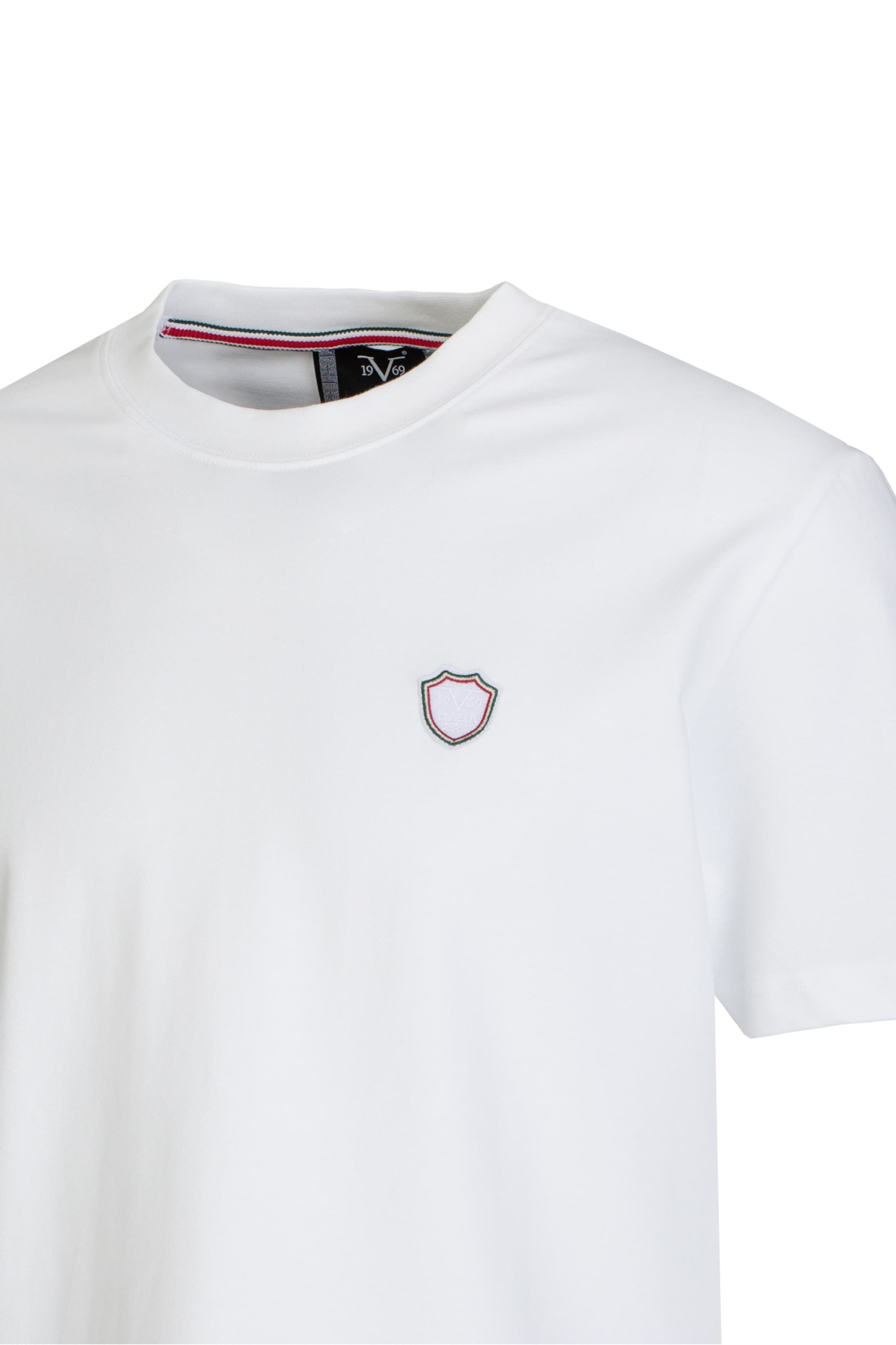 19V69 ITALIA Shirt 'Rafael Flag' in White