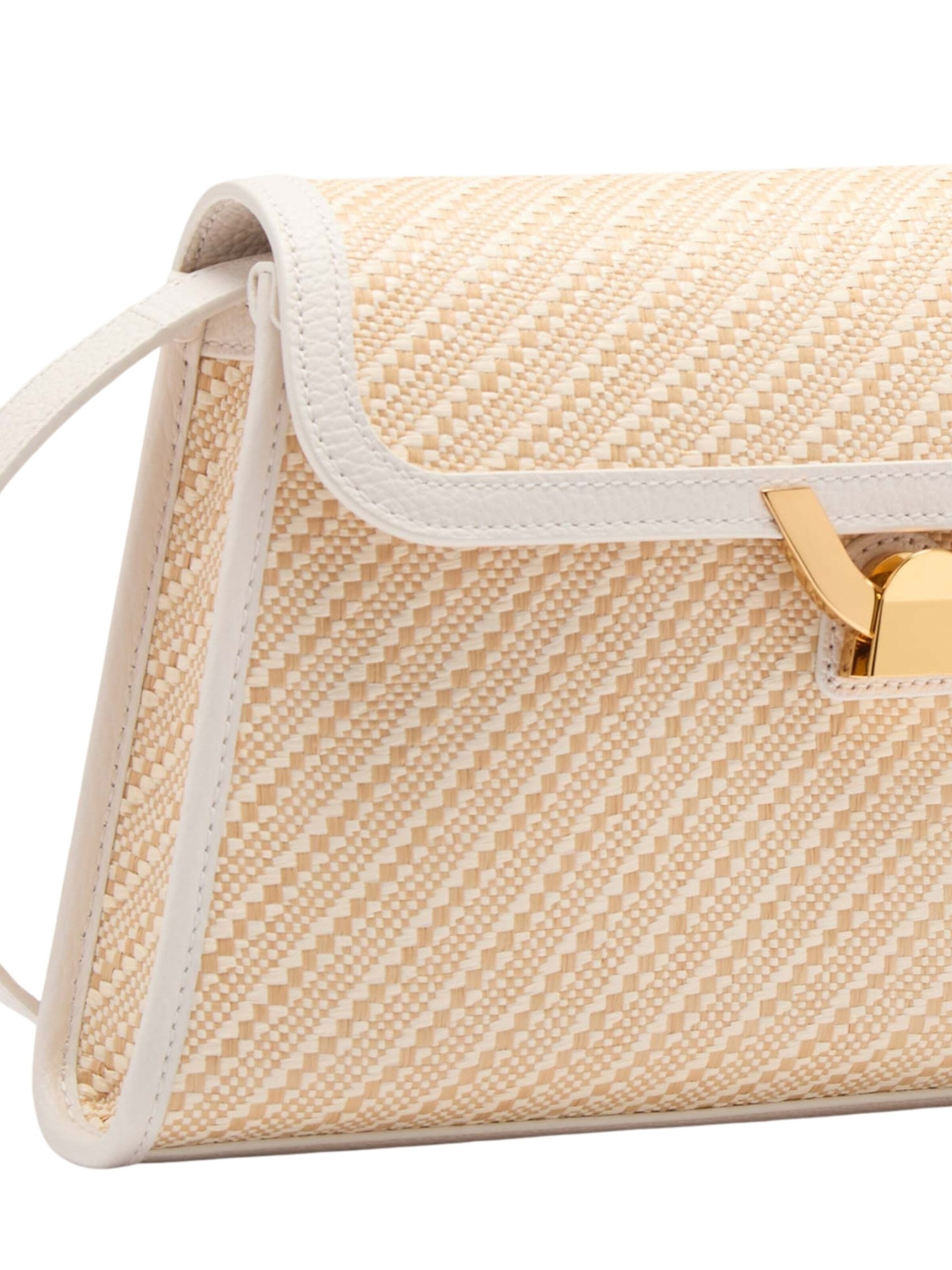 Coccinelle Schoudertas 'COCCINELLE STRAW' in Wit