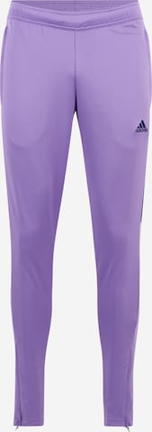 Coupe slim Pantalon de sport 'Tiro' ADIDAS SPORTSWEAR en violet : devant