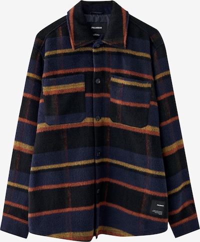 Pull&Bear Přechodná bunda - námořnická modř / šafrán / oranžová / černá, Produkt