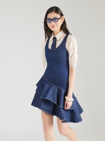 TOPSHOP Šaty 'ANNIE' - Modrá: predná strana