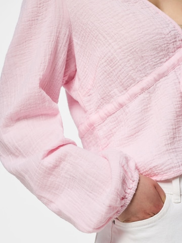PIECES Bluse 'SASTINA' i pink