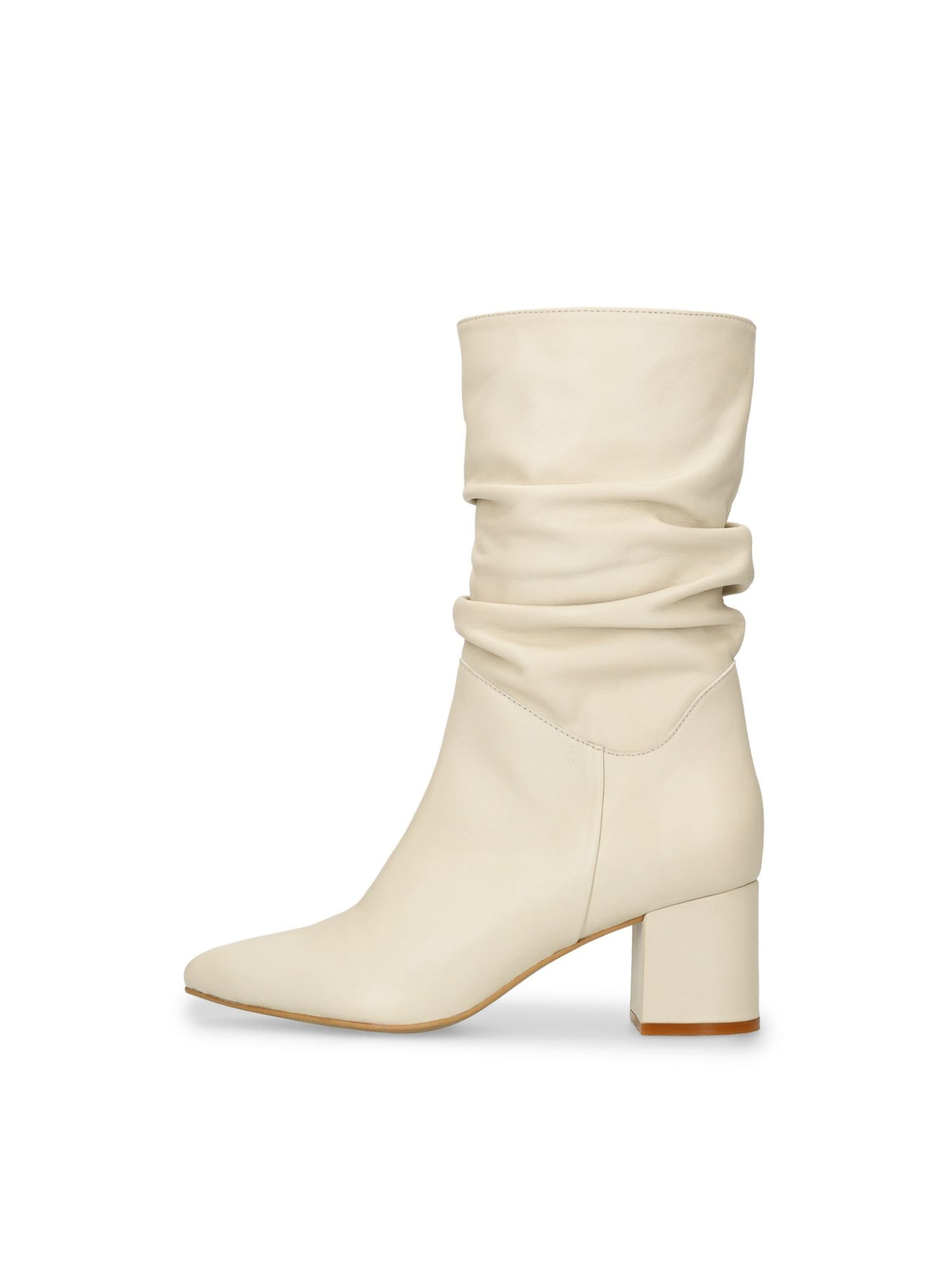 MANFIELD Stiefelette in Weiß