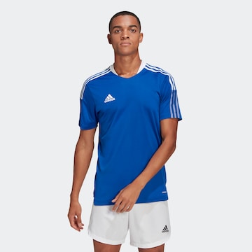 ADIDAS SPORTSWEAR Skinny Fodboldtrøje 'Tiro 21 ' i blå: forside