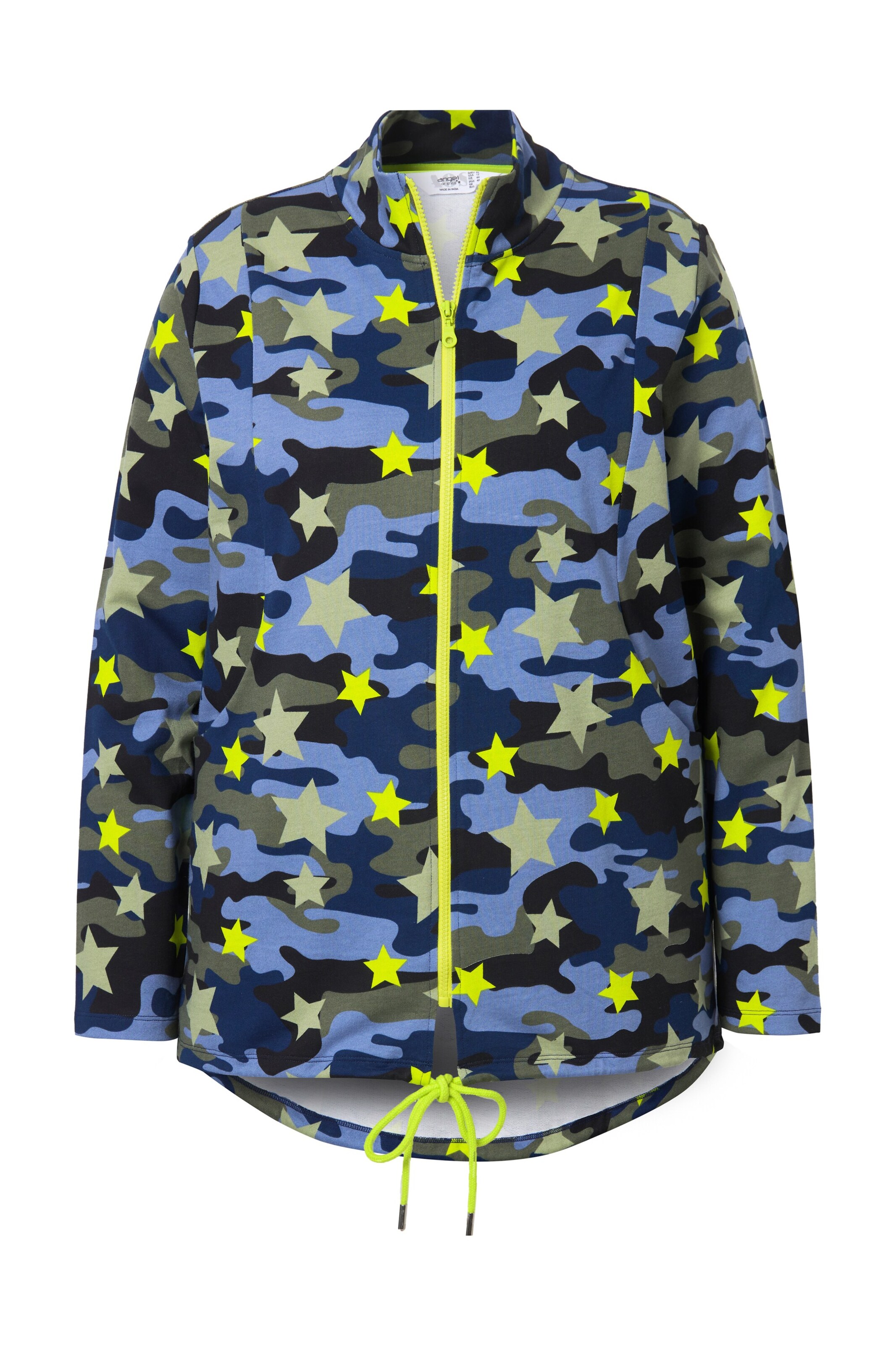 Angel of Style Sweatvest in de kleur Marine / Azuur / Geel / Kaki, Productweergave