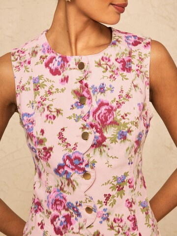 love & roses Vest in Pink