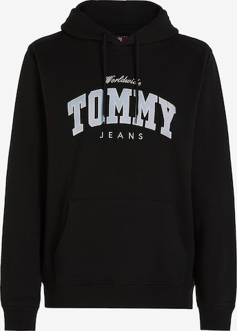 Tommy Jeans Sweatshirt in Black: front