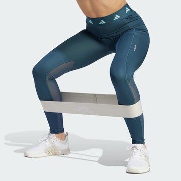 ADIDAS PERFORMANCE Skinny Športne hlače | modra barva