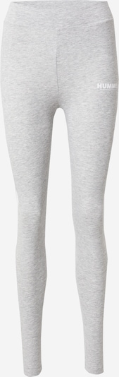 Hummel Παντελόνι φόρμας σε γκρι μελανζέ / λευκό, Άποψη προϊόντος