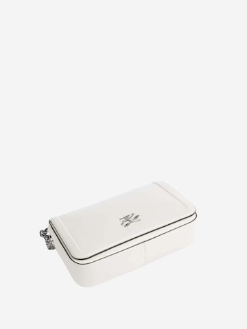 Karl Lagerfeld - Mala de ombro 'Karl Lagerfeld Sac Bandoulière Essentials Blanc' em branco