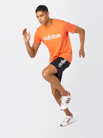 ADIDAS SPORTSWEAR Normální Sportovní kalhoty 'Aeroready Essentials Linear Logo' – černá