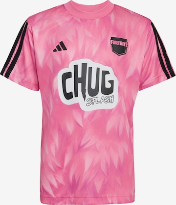 rožinė ADIDAS SPORTSWEAR Sportiniai marškinėliai 'Adidas x Fortnite Cuddle Team Leader': priekis