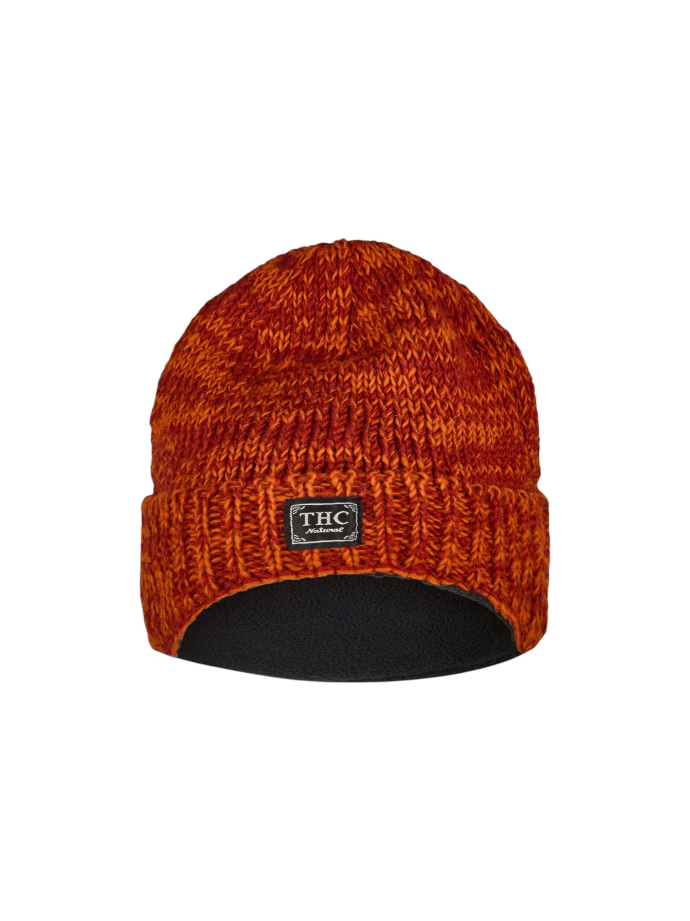 THC Natural Line Beanie 'THC  719' in Red: front