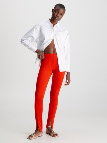 Calvin Klein Skinny Leggings in Oranje