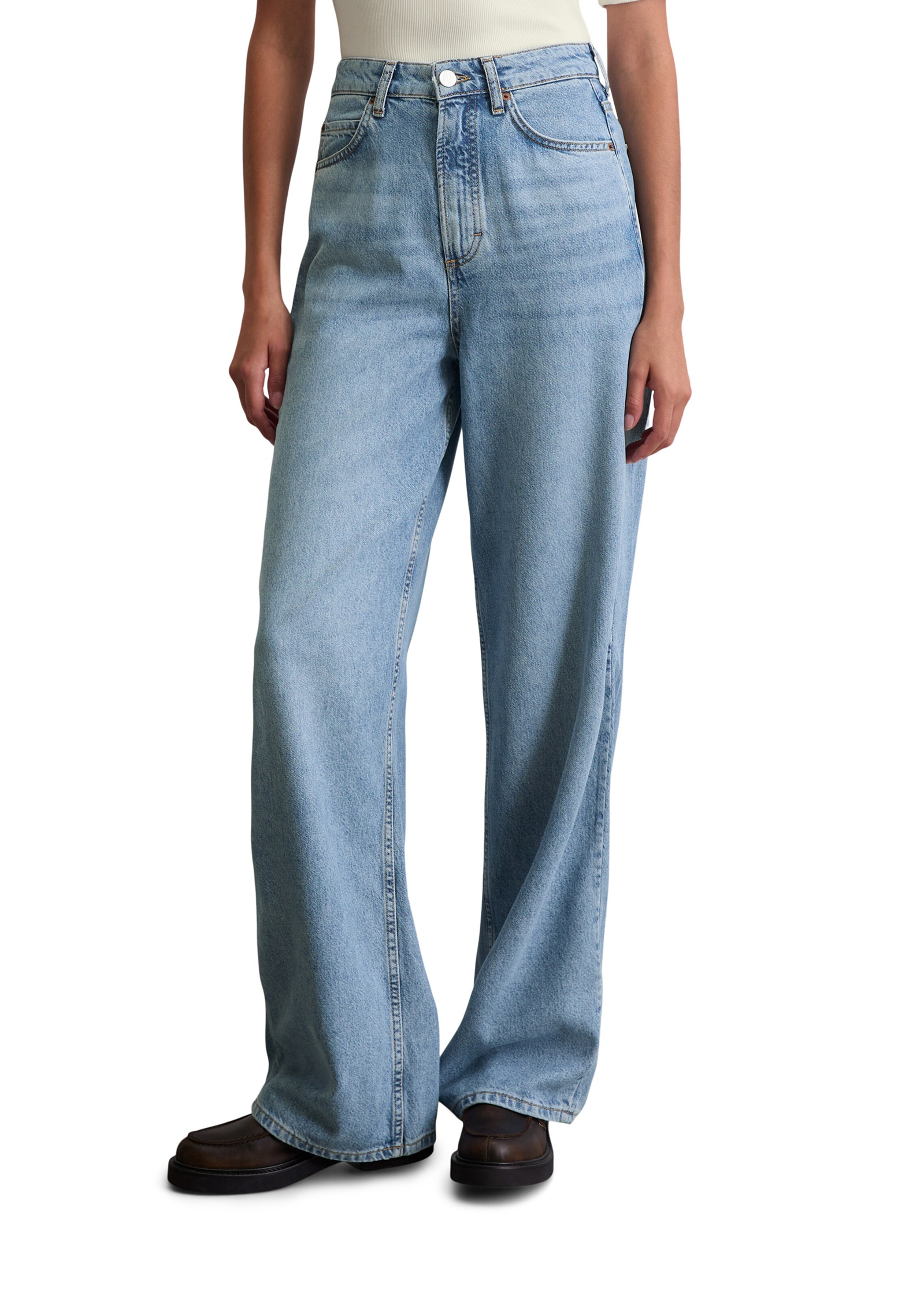 Marc O'Polo Wide leg Jeans 'Tolva' in Blue: front