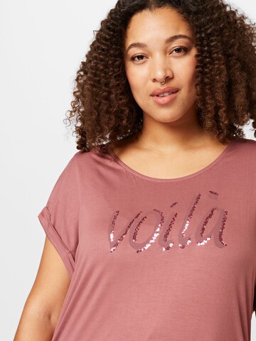 ABOUT YOU Curvy T-Shirt 'Justine' in Pink