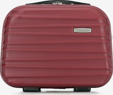 Wittchen Toiletry Bag 'GROOVE LINE' in Red: front