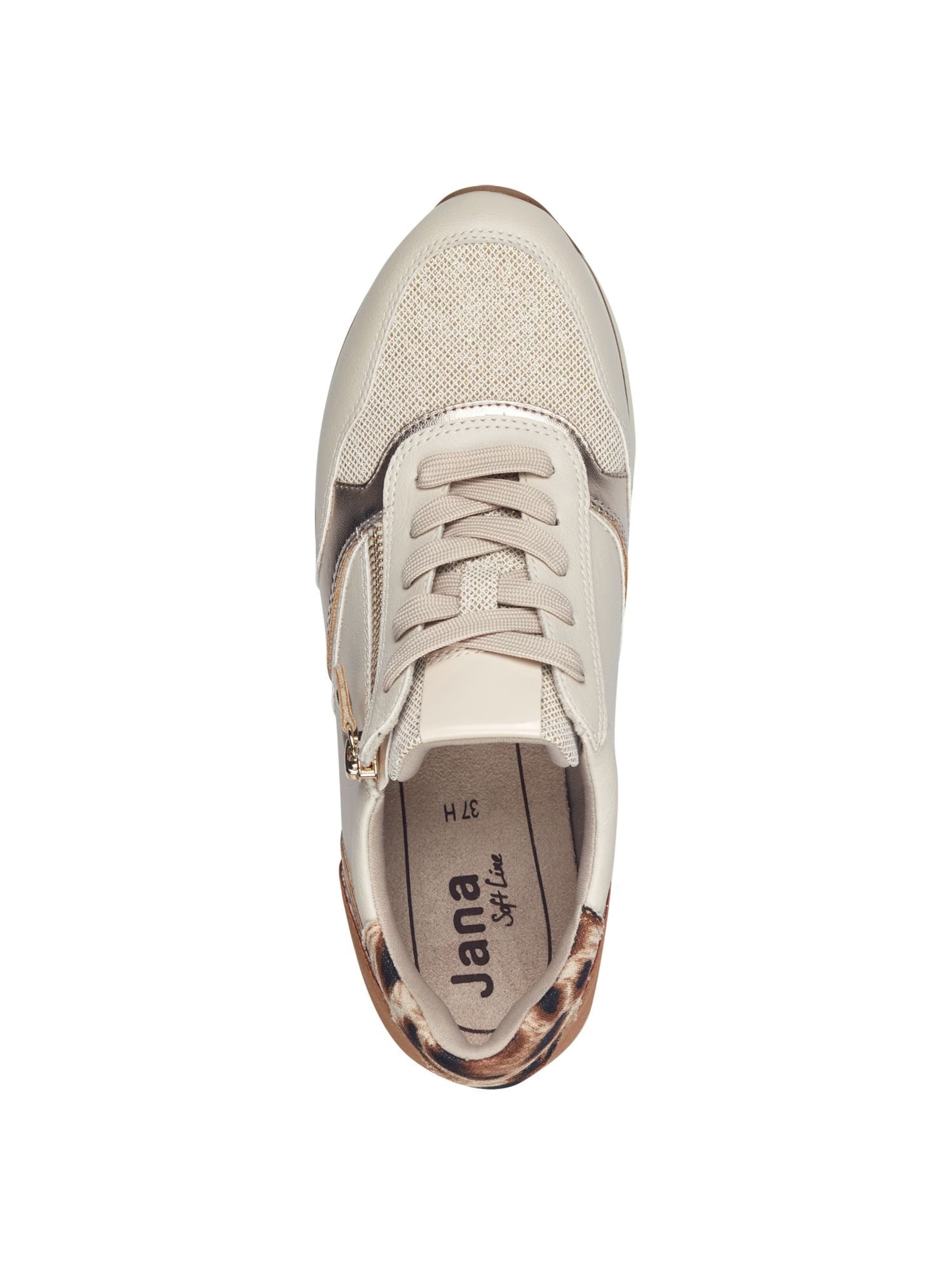 JANA Sneakers laag in Beige