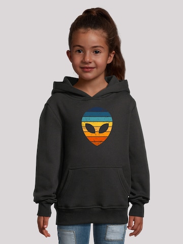 F4NT4STIC Sweatshirt 'Alien Sonnenuntergang Retro' in Zwart: voorkant